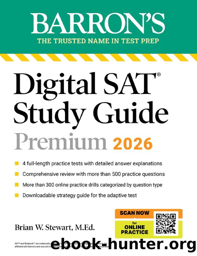 Digital SAT Study Guide Premium, 2026 by Barron's Educational Series