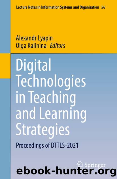 Digital Technologies in Teaching and Learning Strategies by Unknown