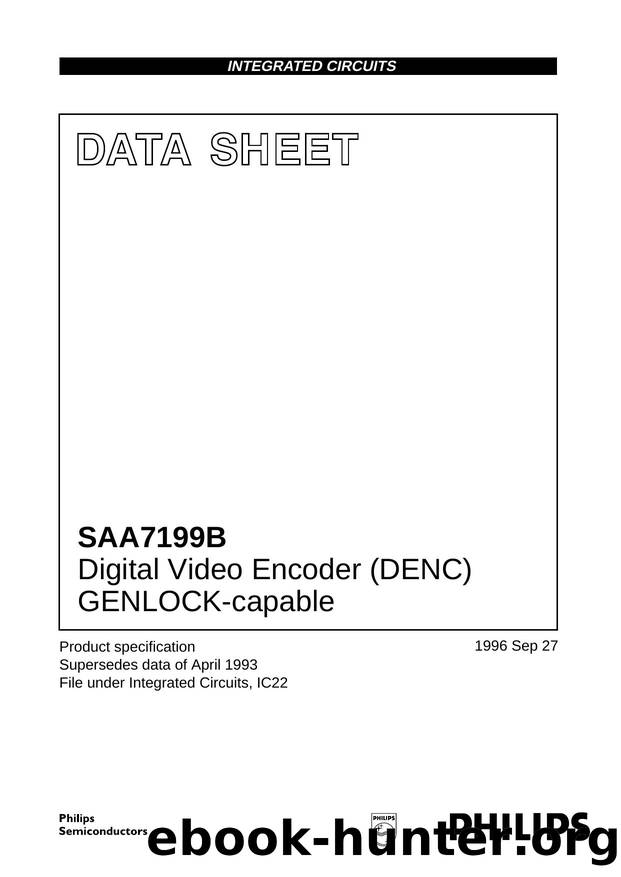 Digital Video Encoder (DENC) GENLOCK-capable by Philips Semiconductors