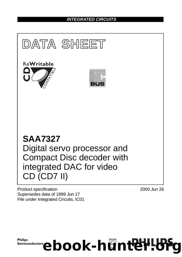 Digital servo processor and Compact Disc decoder with integrated DAC for video CD (CD7 II) by Philips Semiconductors