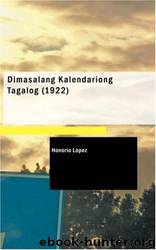 Dimasalang Kalendariong Tagalog (1922) by Honorio López
