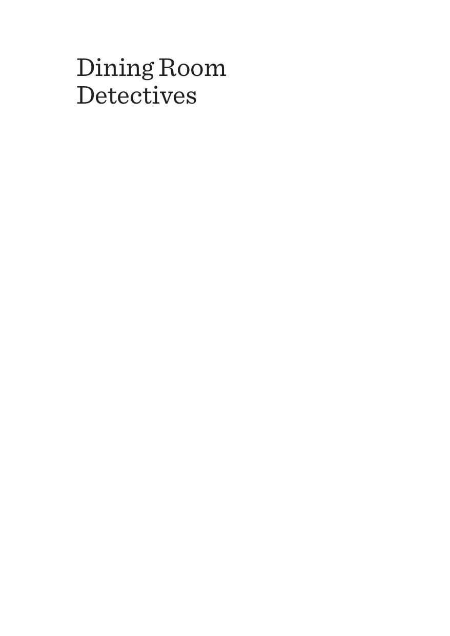 Dining Room Detectives: Analysing Food in the Novels of Agatha Christie by Silvia Baucekova