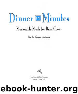 Dinner in Minutes by Linda Gassenheimer