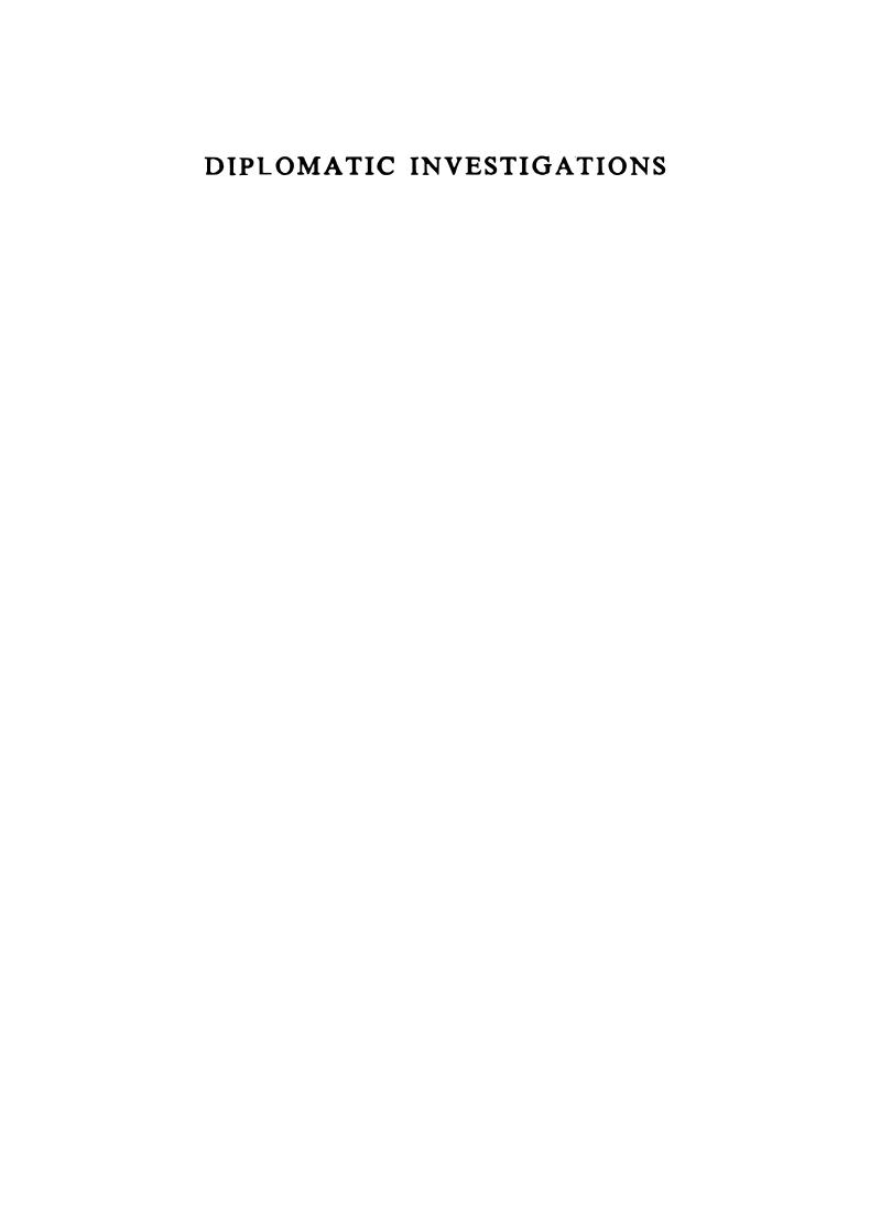 Diplomatic Investigations: Essays in the Theory of International Politics by Herbert Butterfield and Martin Wright (eds.)