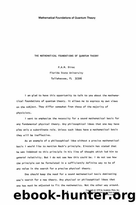 Dirac, Paul A.M. by 4<8=8AB@0B>@