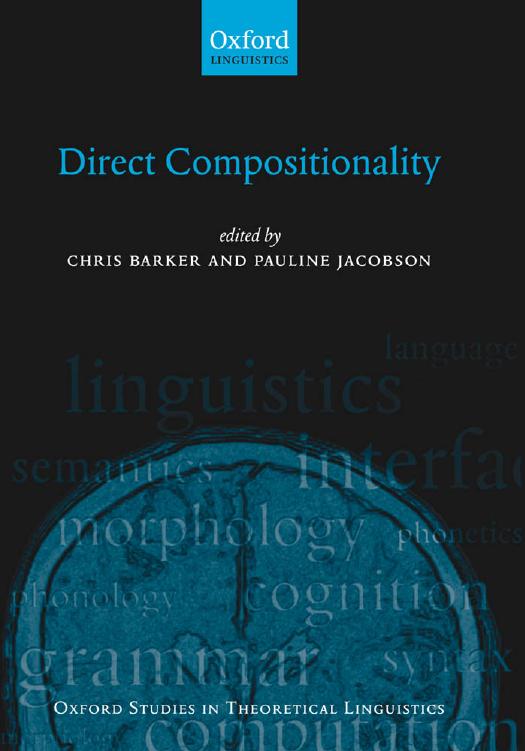 Direct Compositionality by Chris Barker Pauline Jacobson