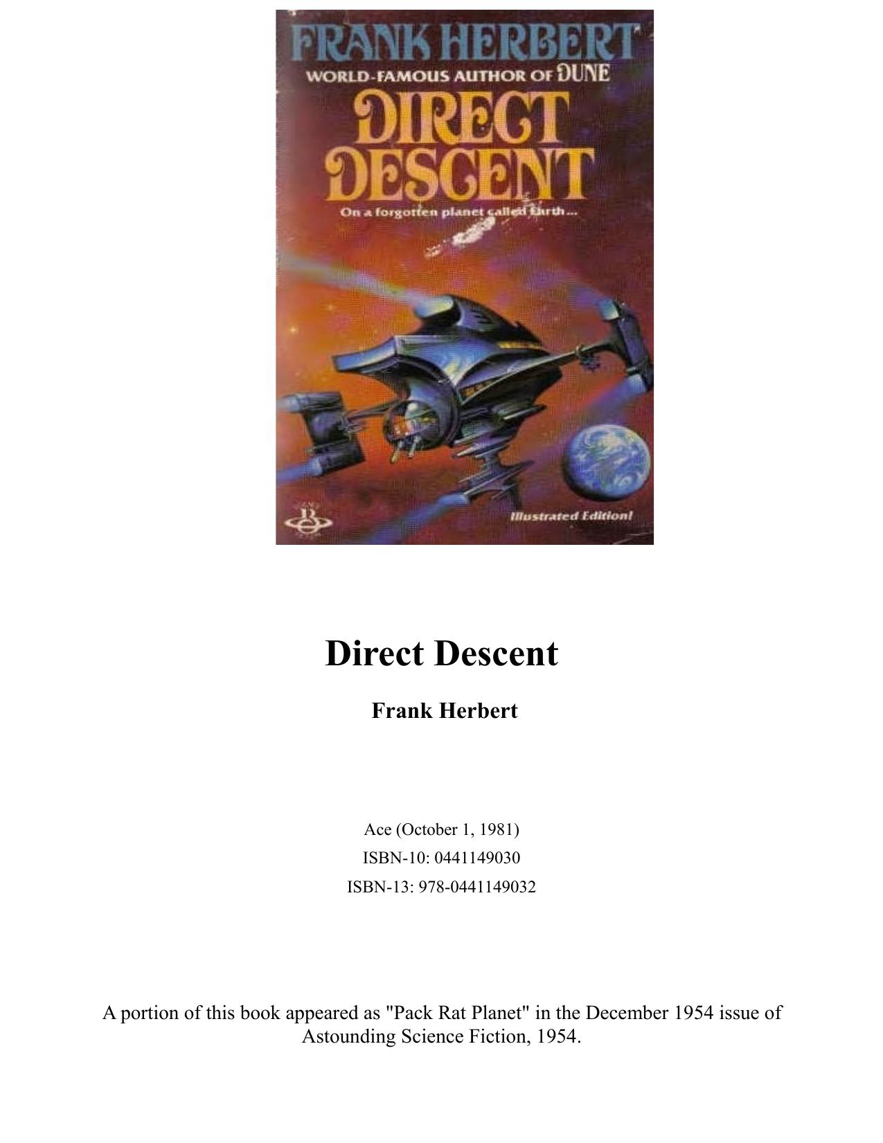 Direct Descent by Frank Herbert