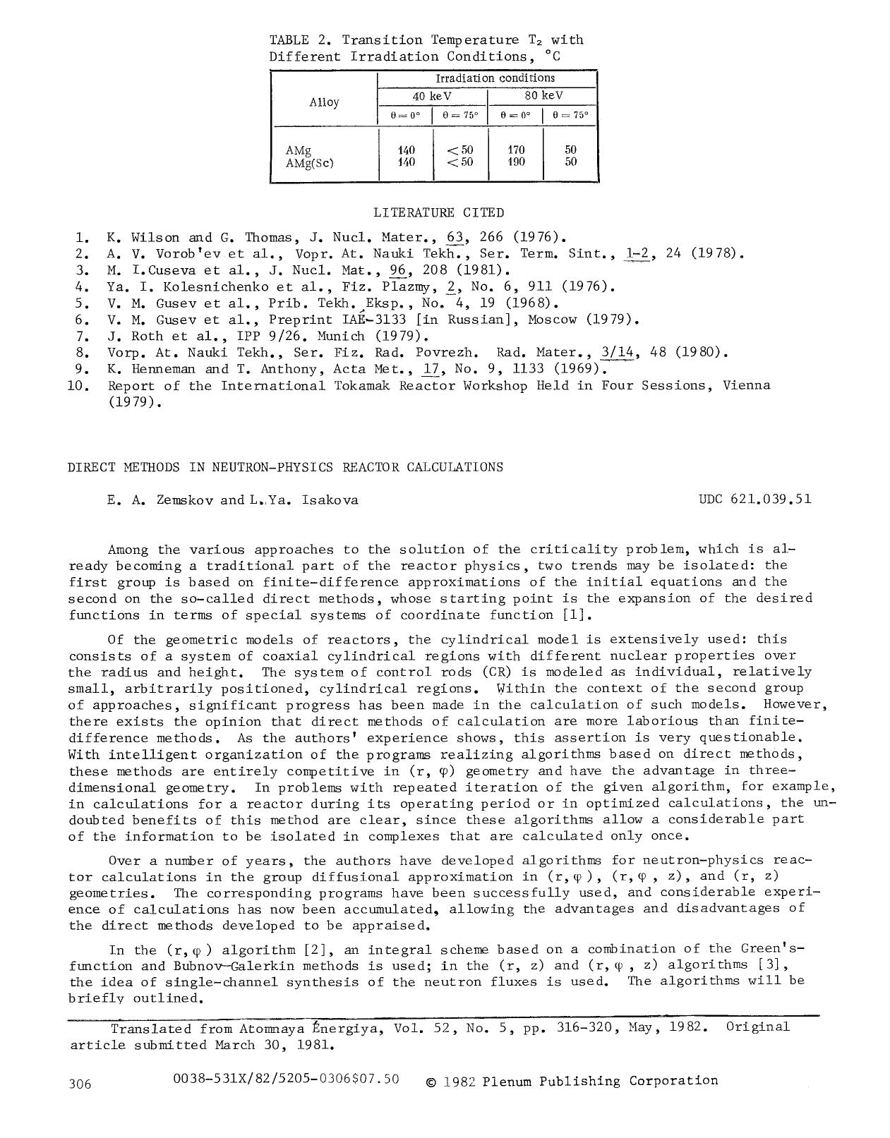 Direct methods in neutron-physics reactor calculations by Unknown