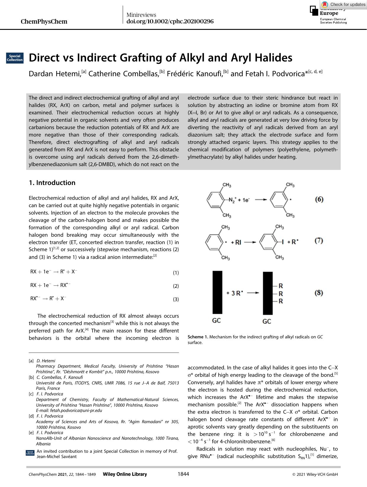 Direct vs Indirect Grafting of Alkyl and Aryl Halides by Unknown