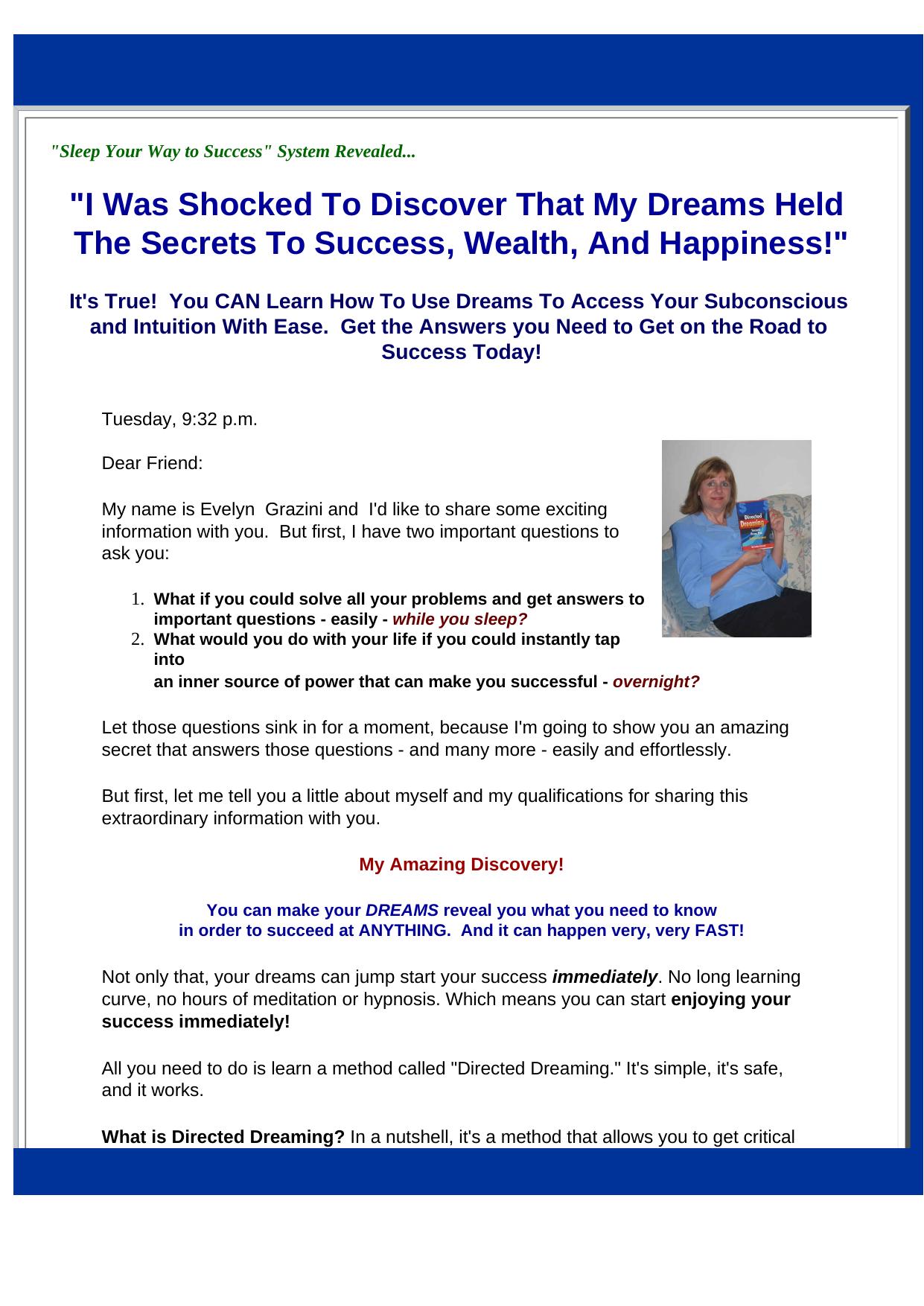 Directed Dreaming. by Best of Kuszter's Collection