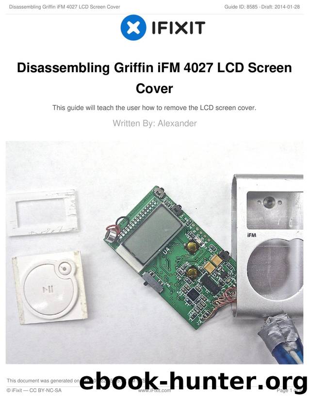 Disassembling Griffin iFM 4027 LCD Screen Cover by Unknown