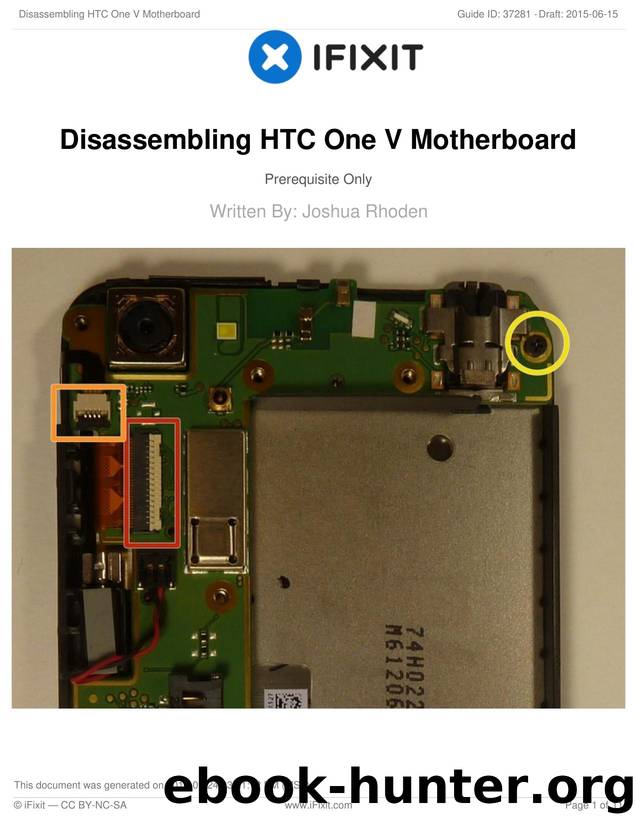 Disassembling HTC One V Motherboard by Unknown