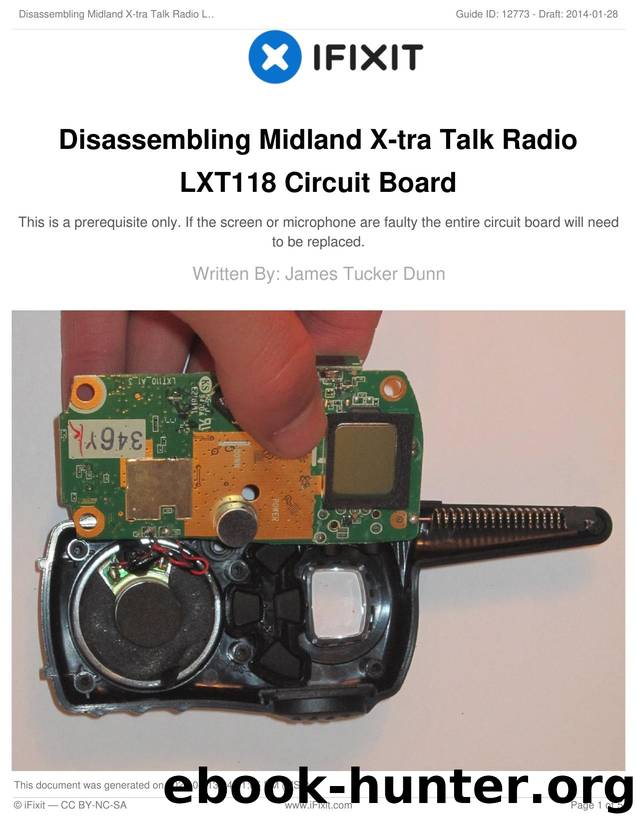 Disassembling Midland X-tra Talk Radio LXT118 Circuit Board by Unknown