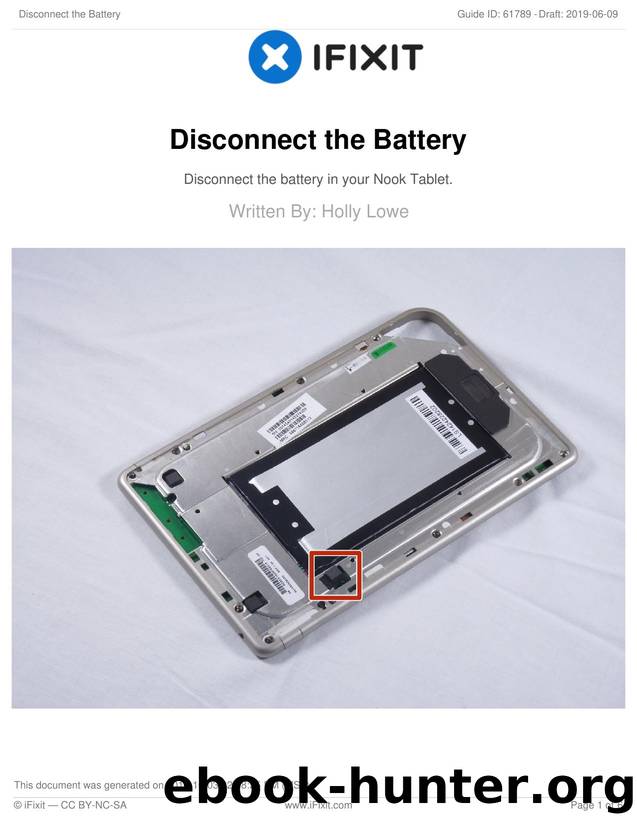 Disconnect the Battery by Unknown