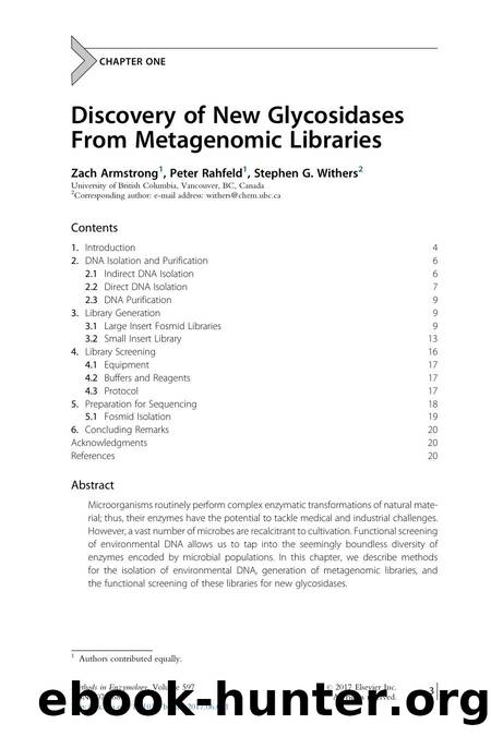 Discovery of New Glycosidases From Metagenomic Libraries by Zach Armstrong & Peter Rahfeld & Stephen G. Withers