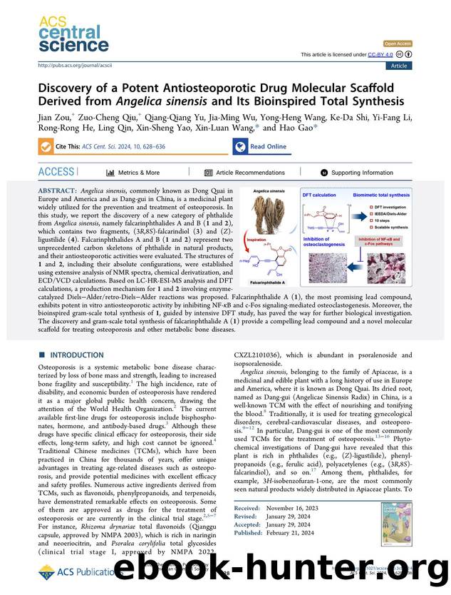 Discovery of a Potent Antiosteoporotic Drug Molecular Scaffold Derived from Angelica sinensis and Its Bioinspired Total Synthesis by unknow
