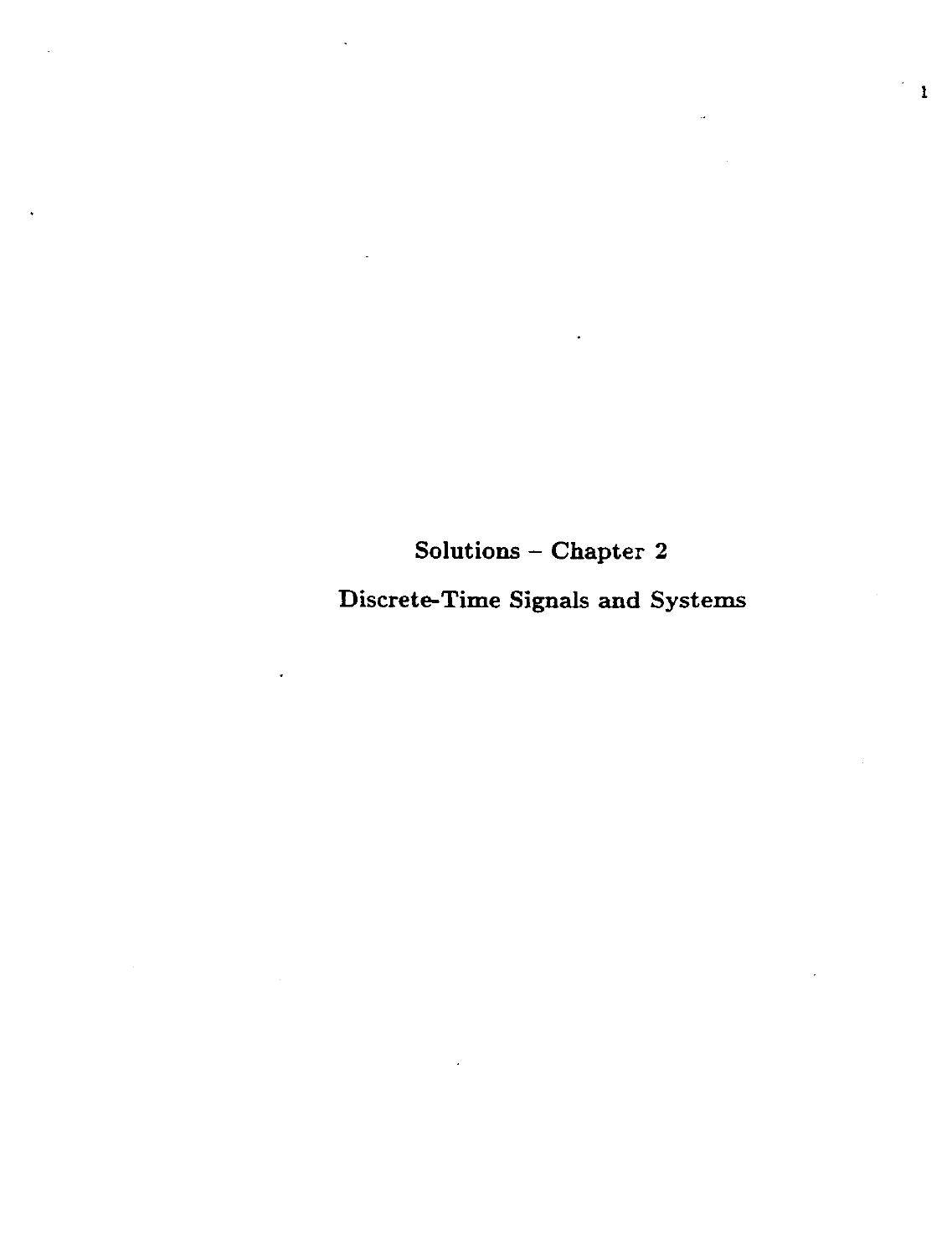 Discrete Time Signal Processing-[solutions manual] by Unknown