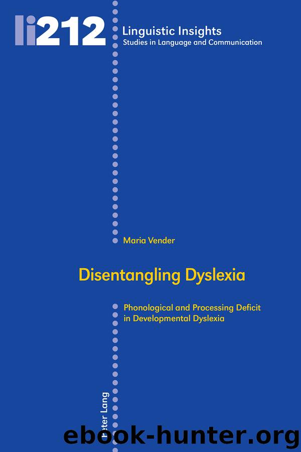 Disentangling Dyslexia by Maria Vender