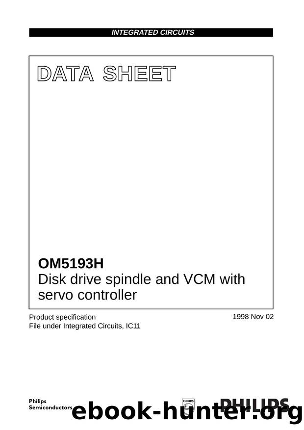 Disk drive spindle and VCM with servo controller by Philips Semiconductors