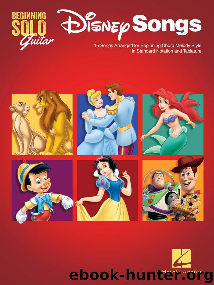 Disney Songs--Beginning Solo Guitar by Hal Leonard Corp