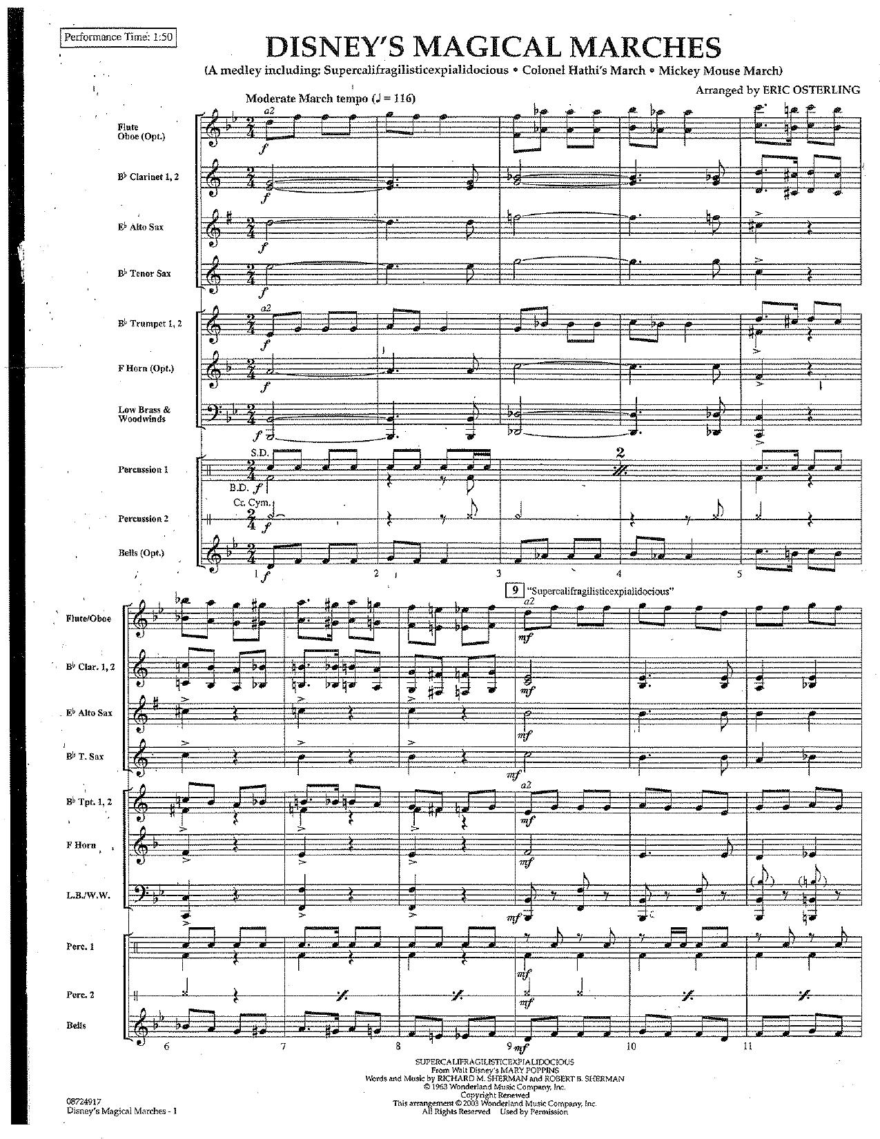 Disney's Magical Marches by Osterling Eric (arr.)