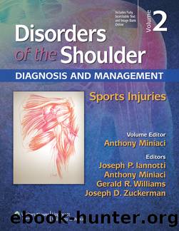 Disorders of the Shoulder: Sports Injuries by Anthony Miniaci;