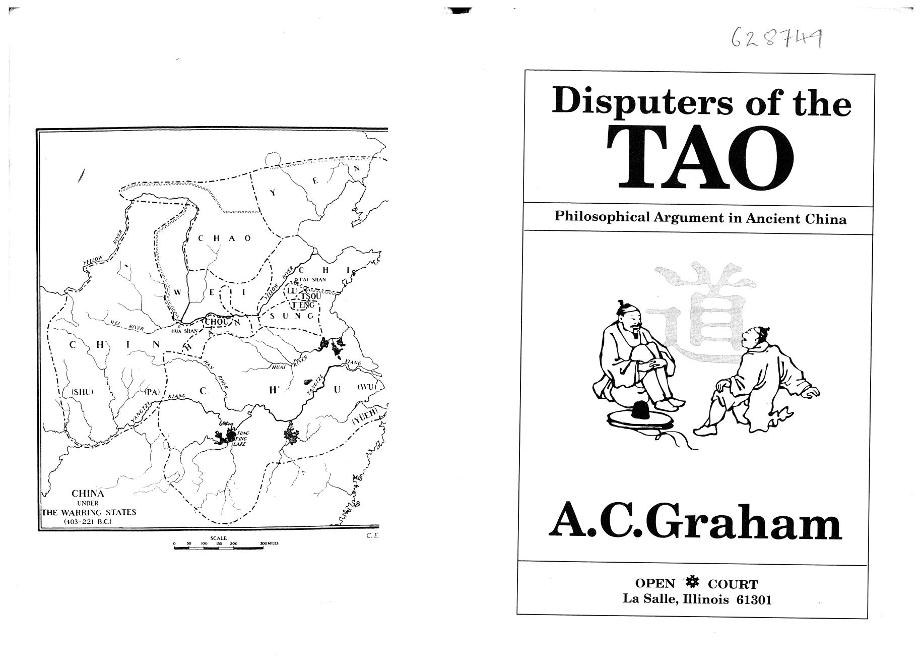 Disputers of the Tao: Philosophical Argument in Ancient China by Unknow