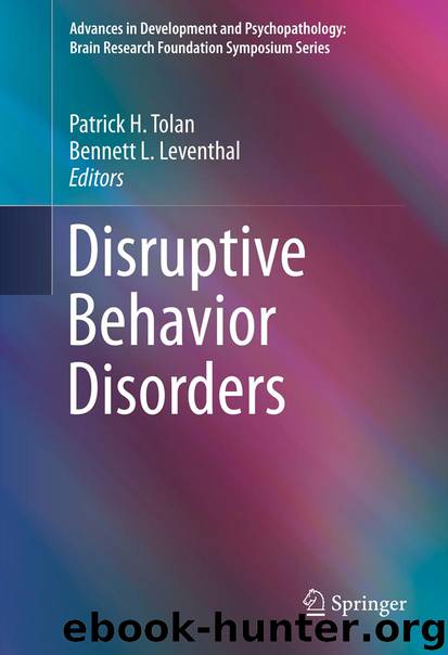 Disruptive Behavior Disorders by Patrick H. Tolan & Bennett L. Leventhal