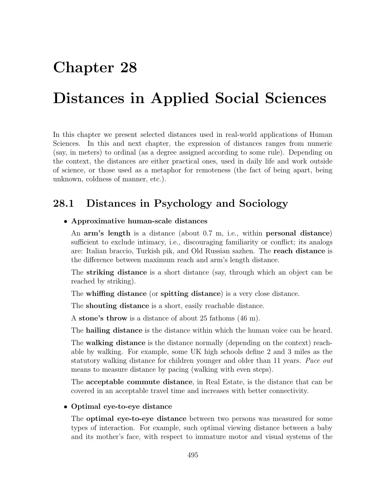 Distances in Applied Social Sciences by Unknown