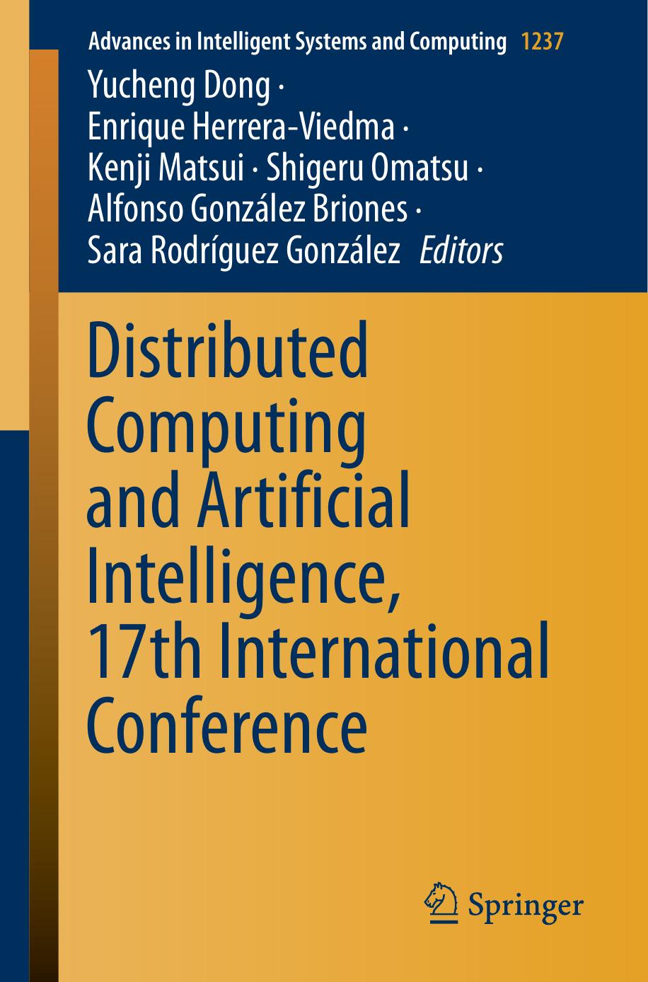 Distributed Computing and Artificial Intelligence, 17th International Conference by unknow