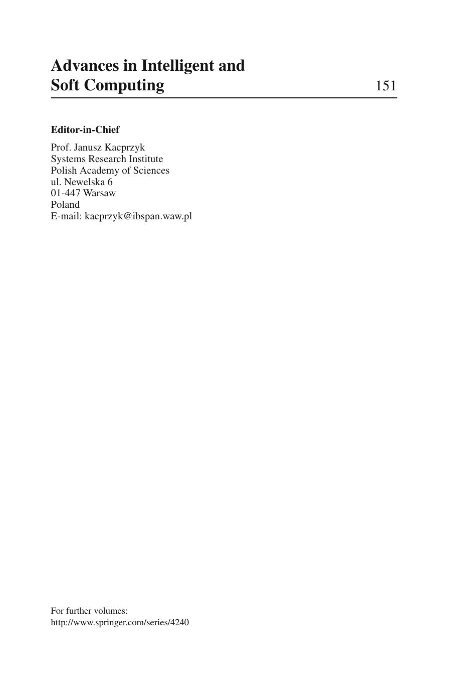 Distributed Computing and Artificial Intelligence: 9th International Conference by unknow