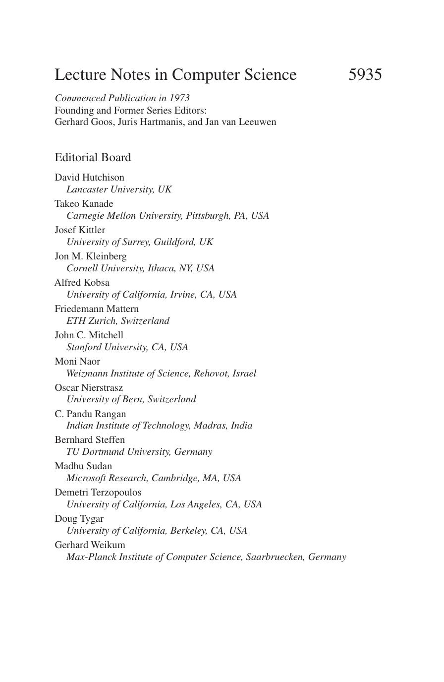 Distributed Computing and Networking: 11th International Conference, ICDCN 2010, Kolkata, India, January 3-6, 2010. Proceedings by Prith Banerjee (auth.) Krishna Kant Sriram V. Pemmaraju Krishna M. Sivalingam Jie Wu (eds.)