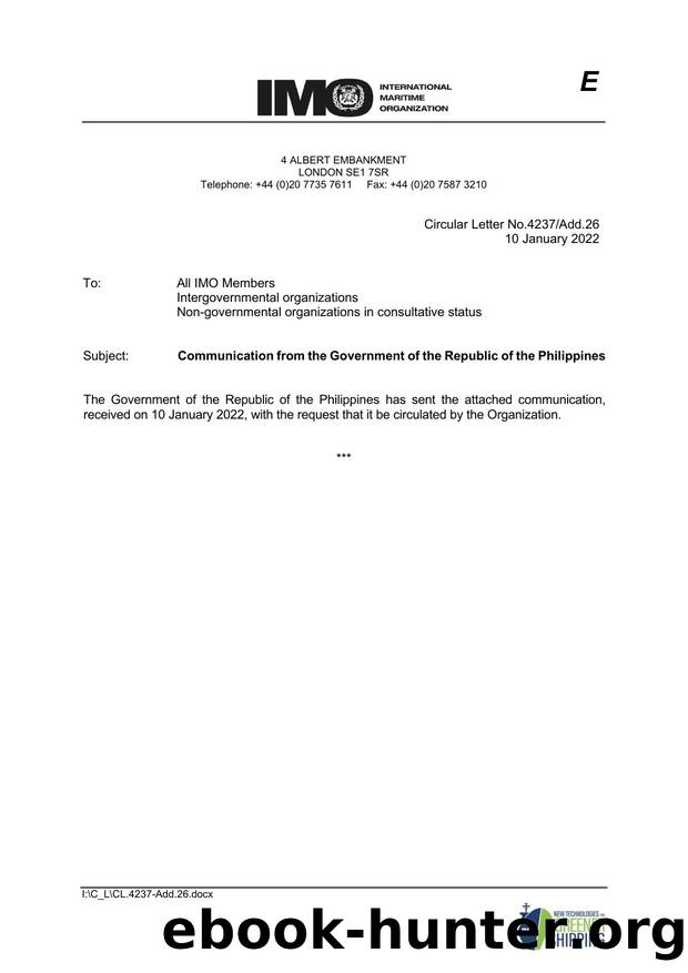 Distributing letter from Philippines 2912 by Elnara Krayenbuhl