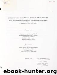 Distribution of vascular plant species of special concern and limited distribution in the Pryor Mountain Desert ; Carbon County, Montana by Montana State Library