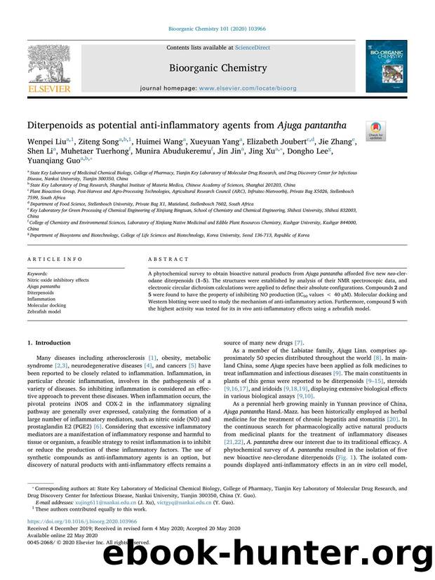 Diterpenoids as potential anti-inflammatory agents from Ajuga pantantha by unknow