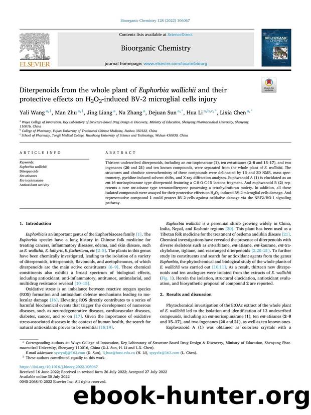 Diterpenoids from the whole plant of Euphorbia wallichii and their protective effects on H2O2-induced BV-2 microglial cells injury by Yali Wang & Man Zhu & Jing Liang & Na Zhang & Dejuan Sun & Hua Li & Lixia Chen