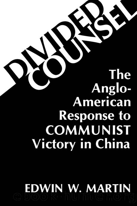 Divided Counsel by Martin Edwin W.;