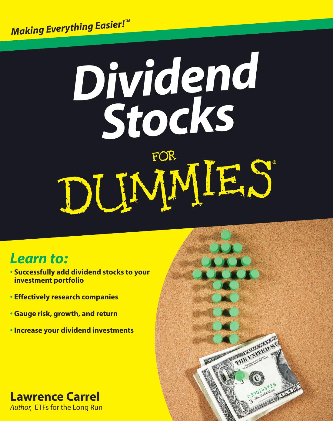 Dividend Stocks For Dummies by Lawrence Carrel