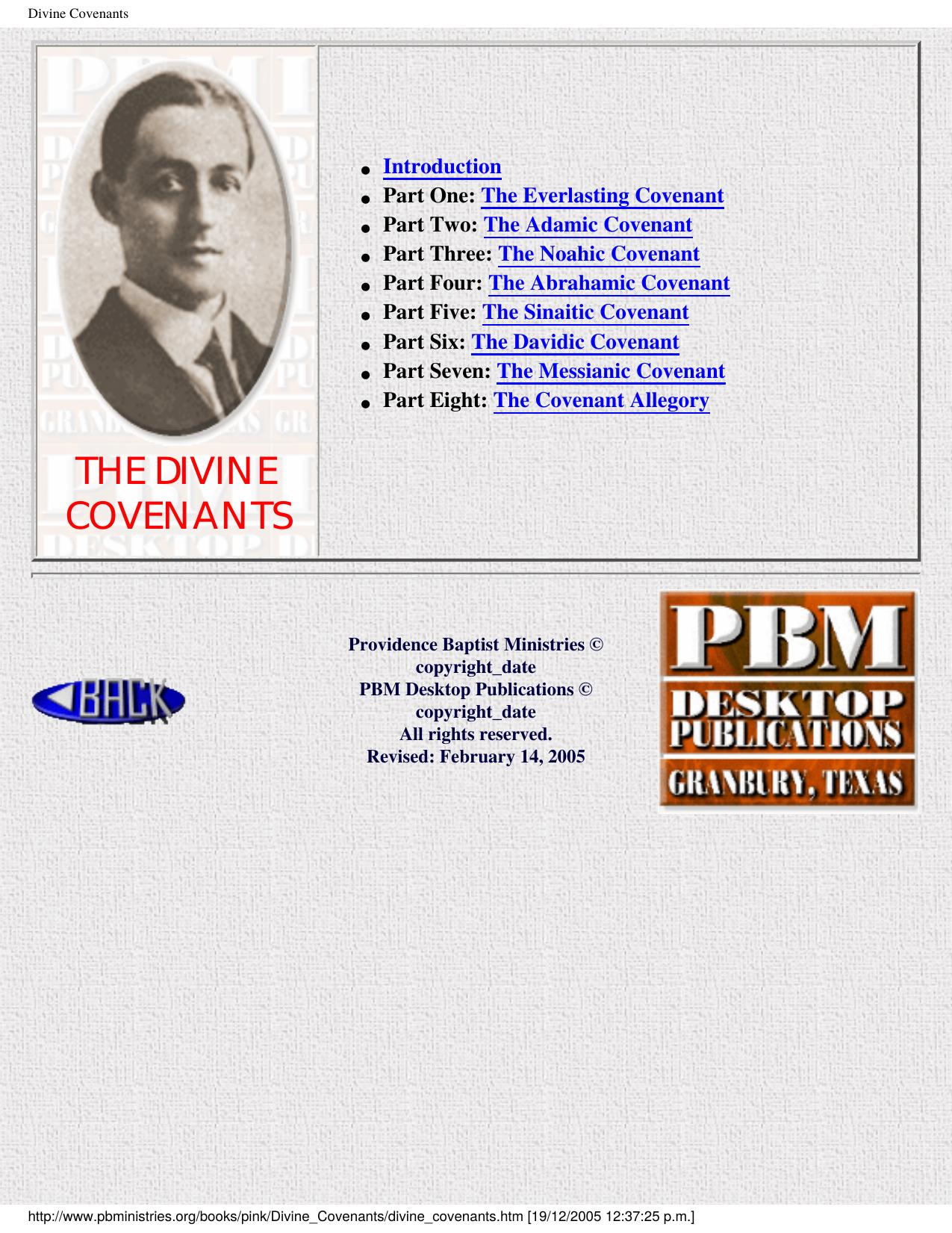 Divine Covenants by Divine Covenants