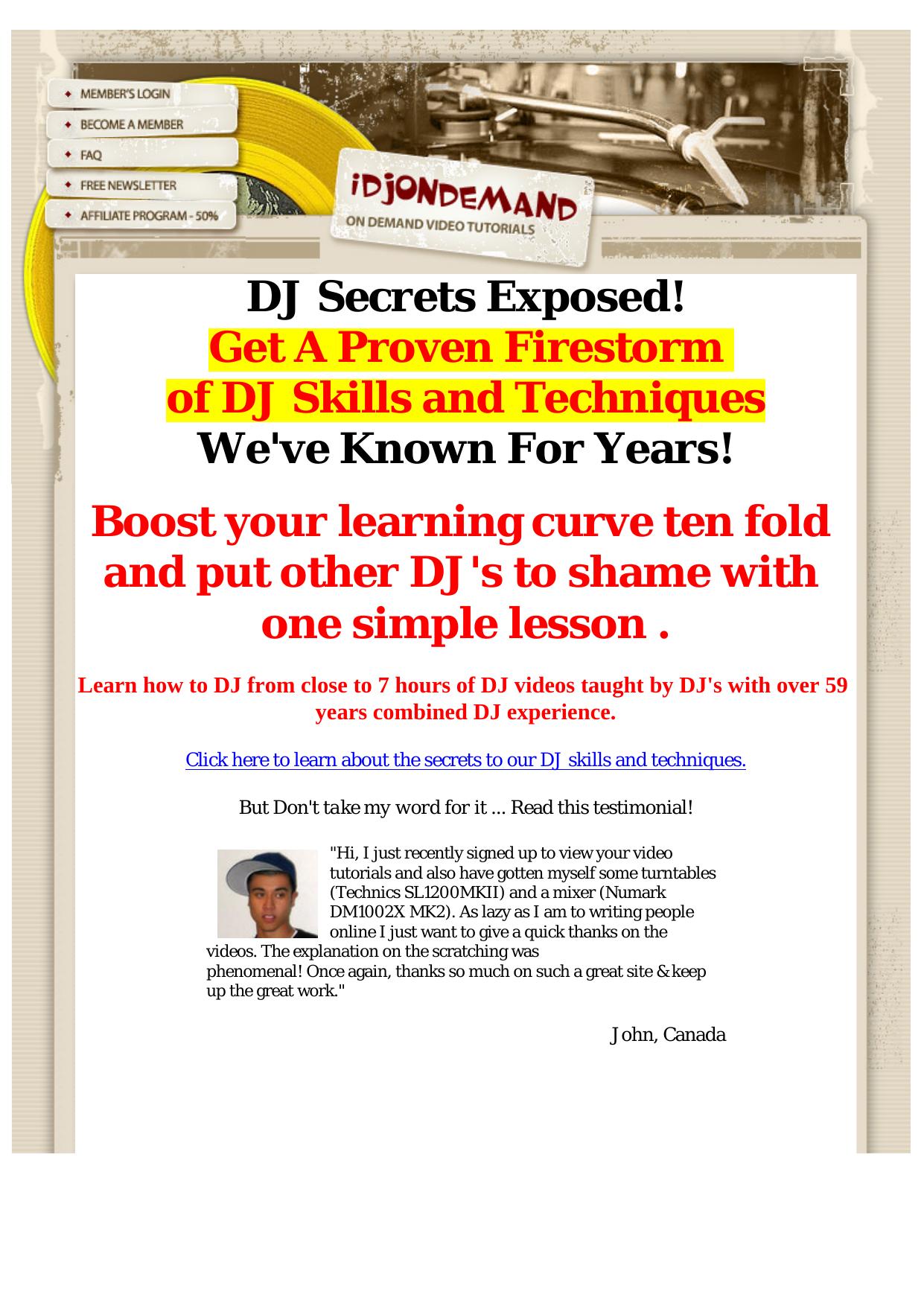 Dj Secrets Exposed! Boost Your Learning Curve Ten Fold And Put Other D. by Best of Kuszter's Collection
