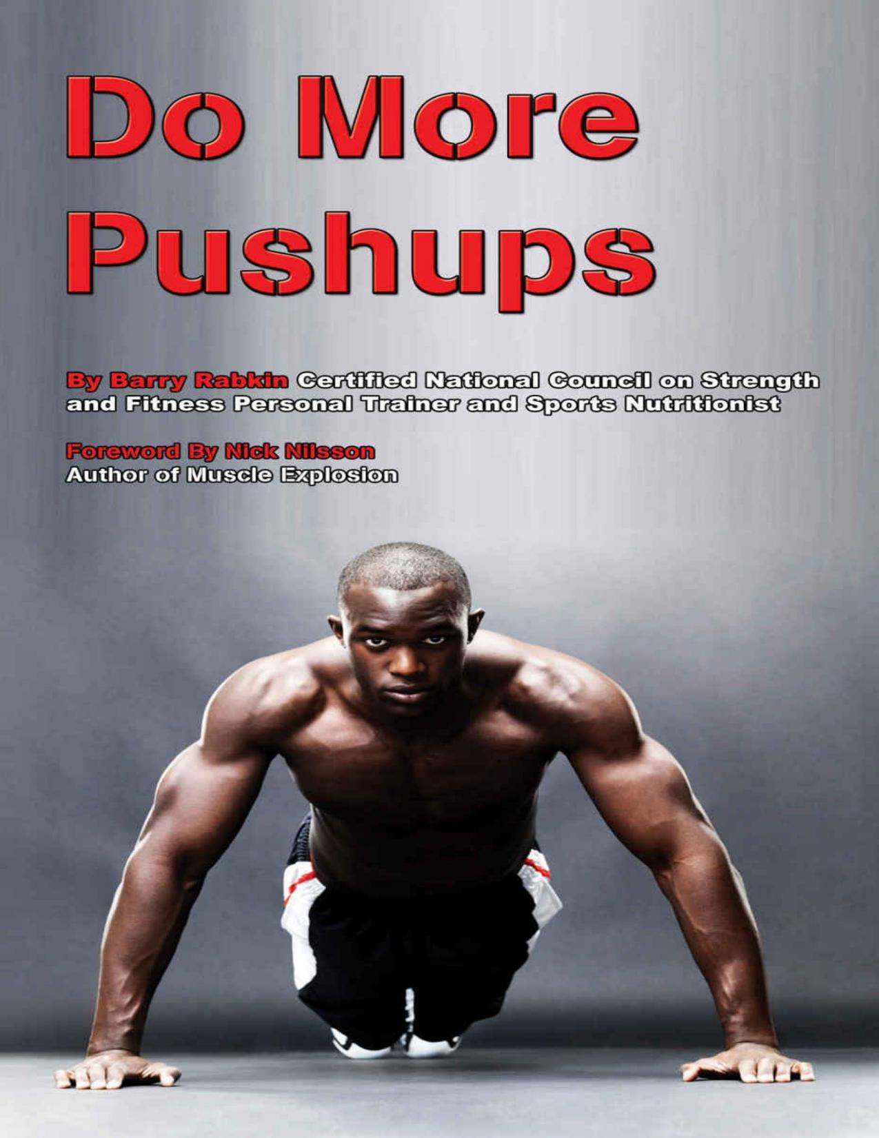 Do More Pushups: Maximum Pushup Workout Guide by Barry Rabkin