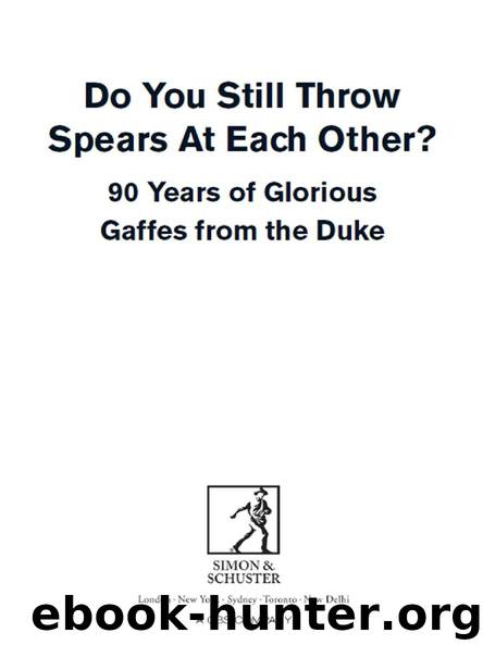 Do You Still Throw Spears At Each Other? by Rory Scarfe