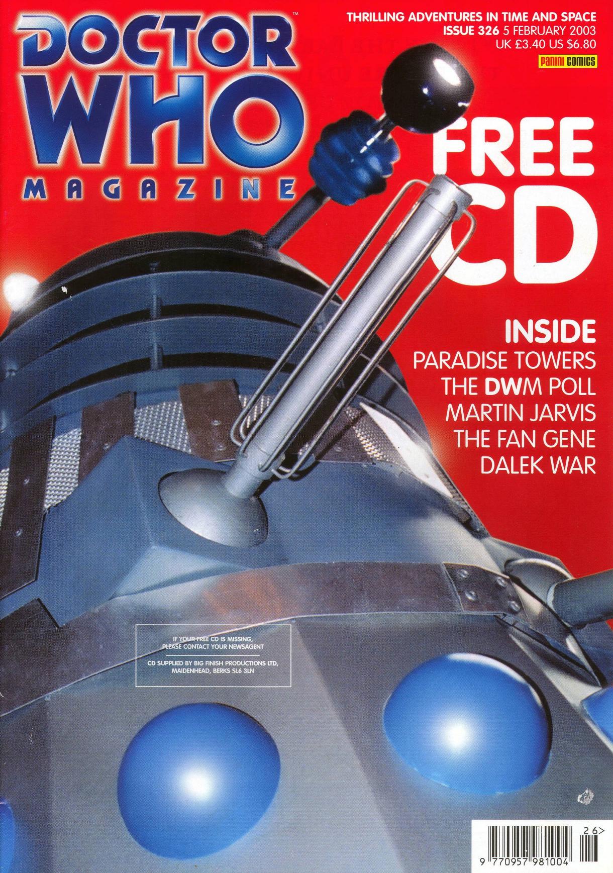 Doctor Who Magazine by Issue 326 (2003)