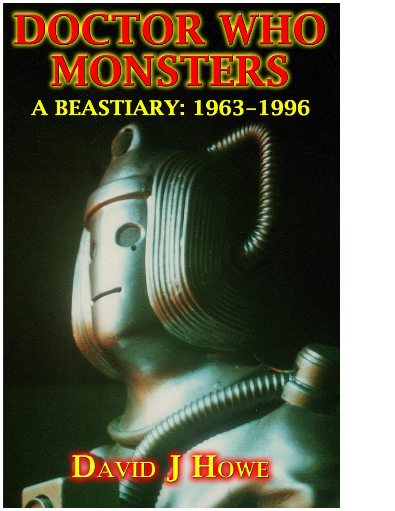 Doctor Who Monsters by David J. Howe