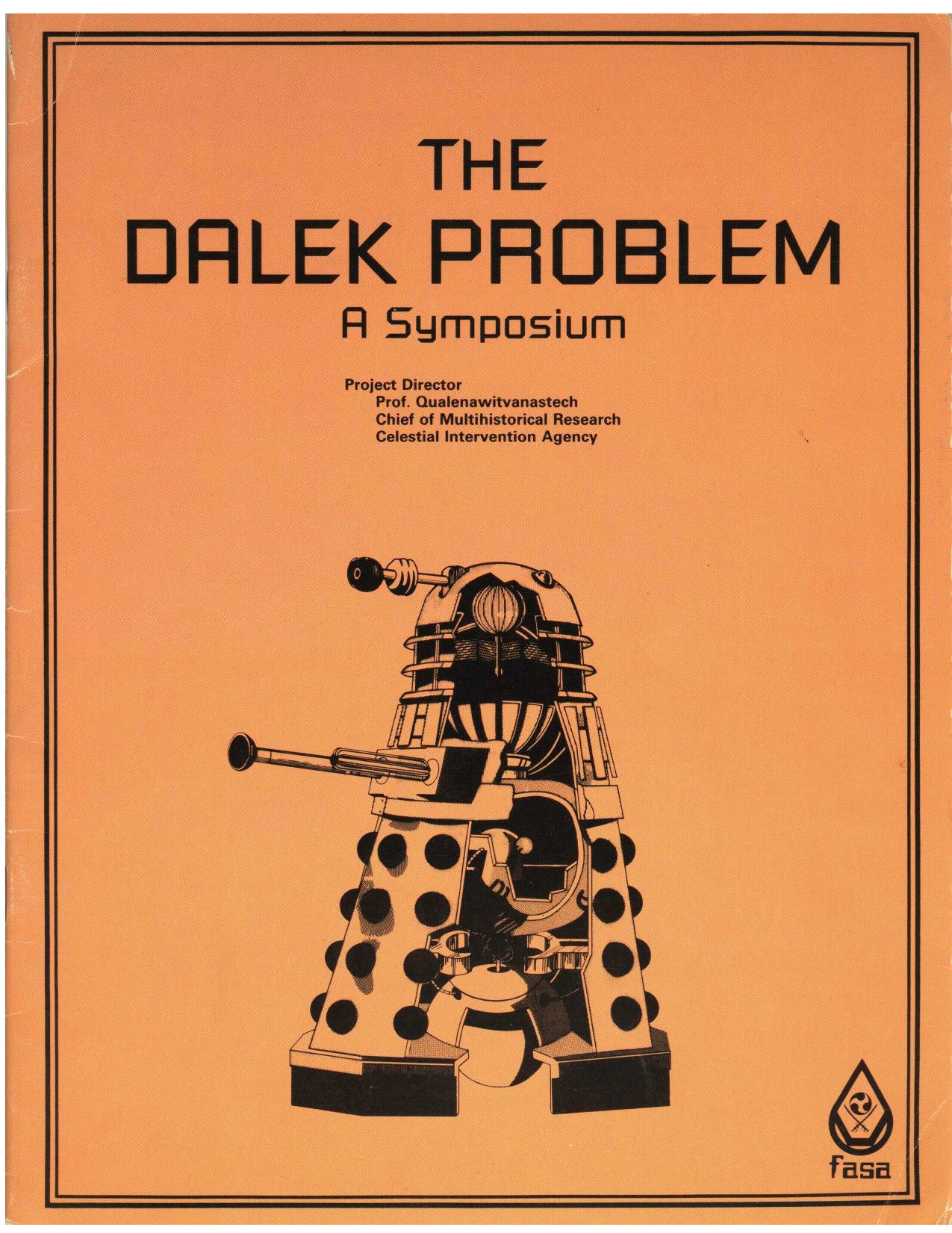Doctor Who The Dalek Problem by Unknown