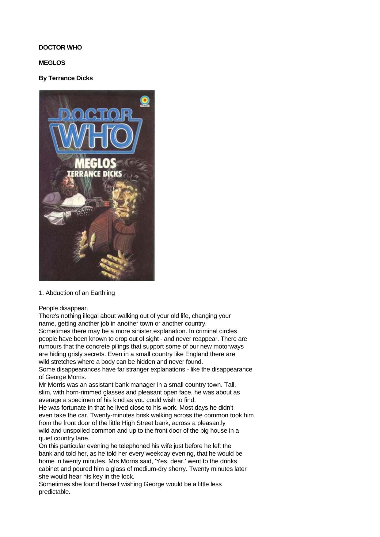 Doctor Who by [Library Order 075] Meglos