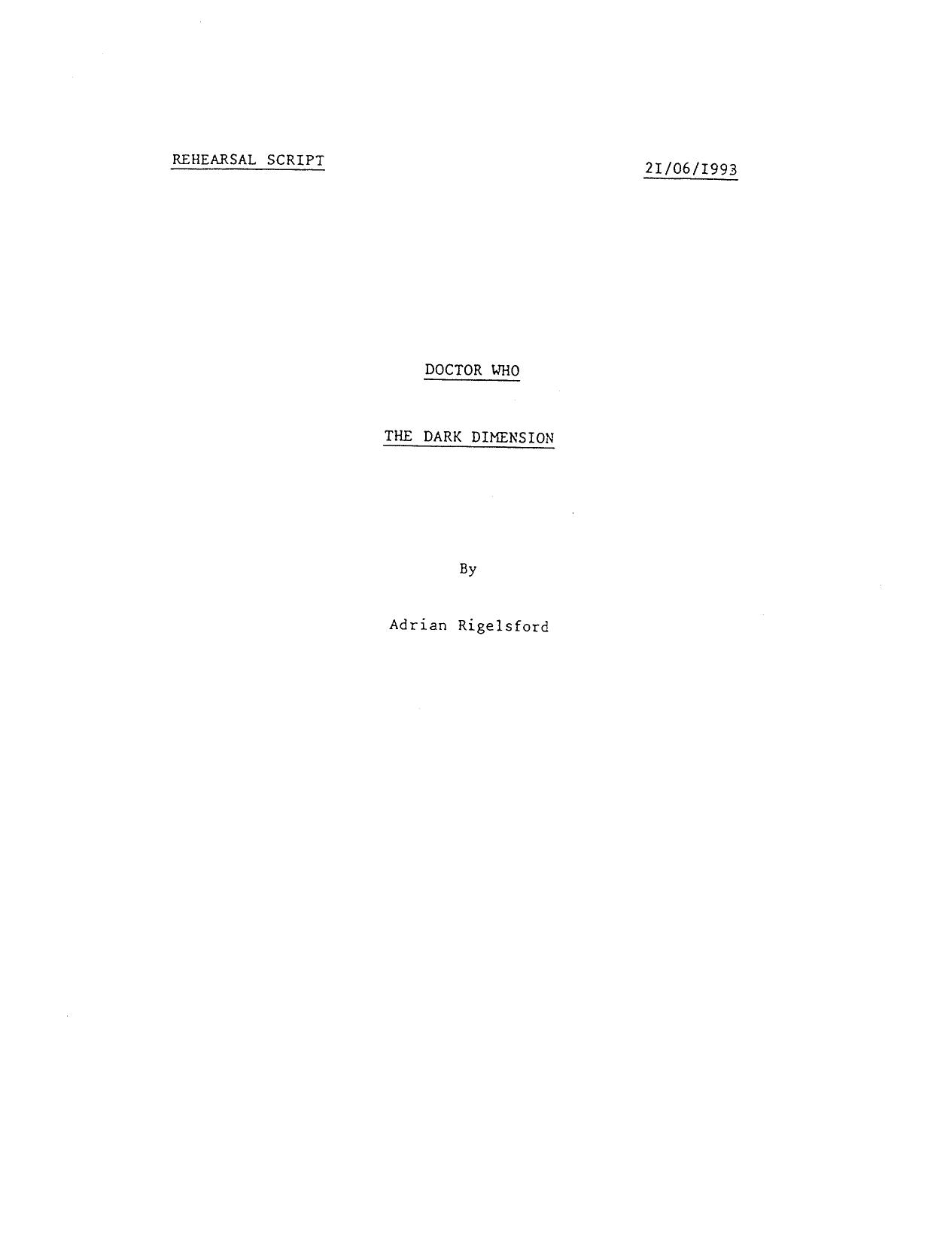 Doctor Who by The Dark Dimension