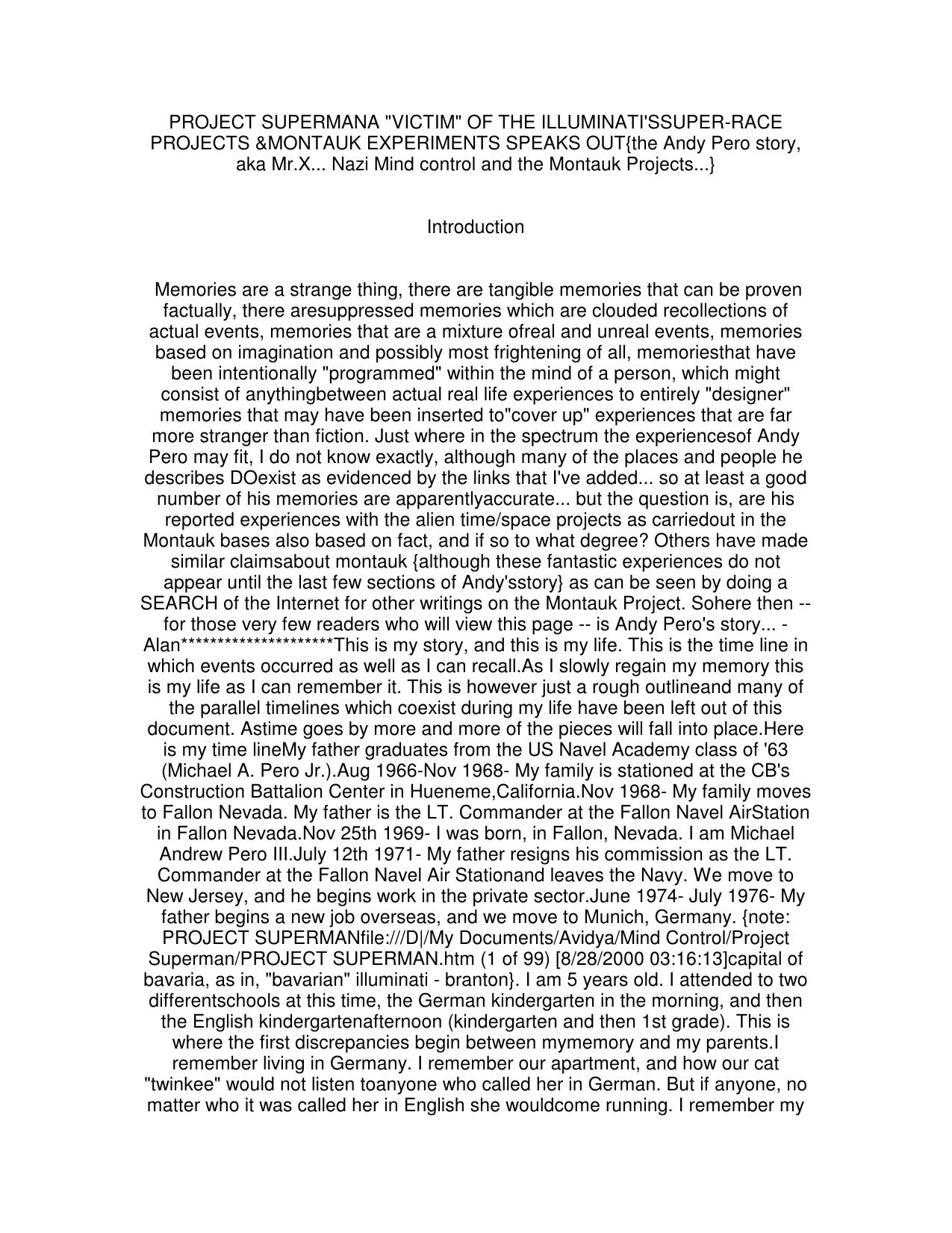 Document by andy scorah