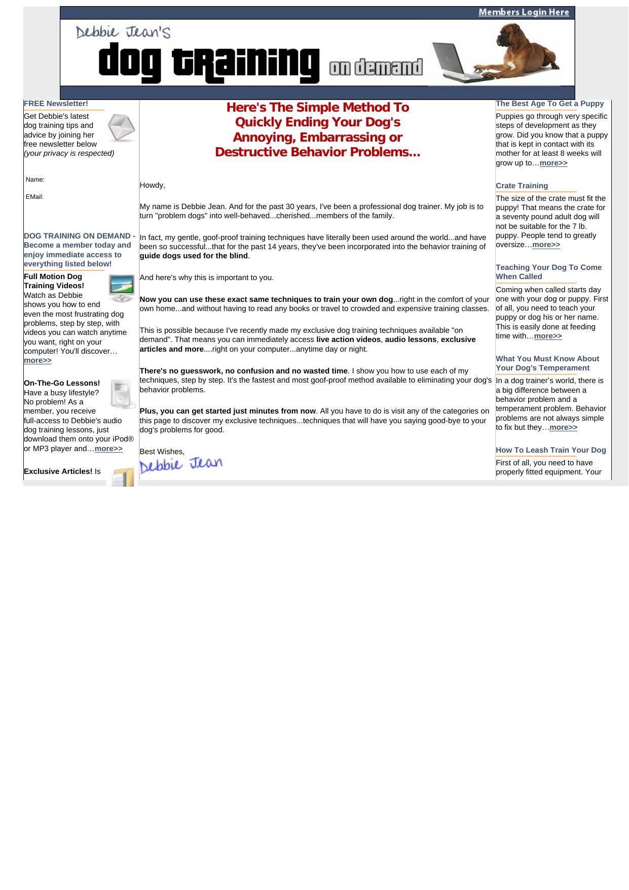 Dog Training On Demand Membership Site. by Best of Kuszter's Collection