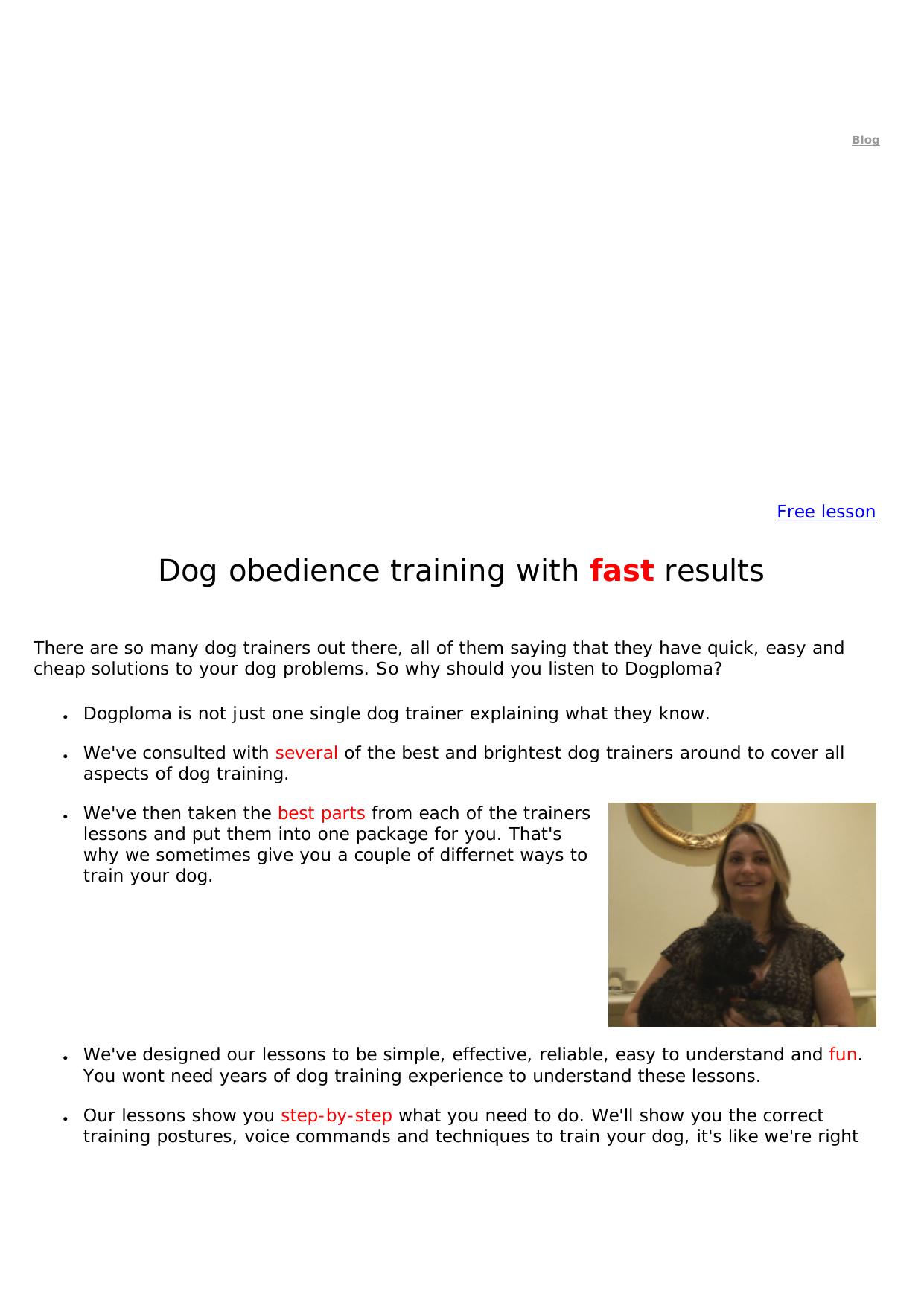 Dogploma - Dog Obedience Training Online. by Best of Kuszter's Collection